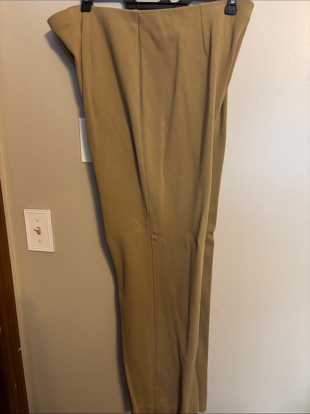 Coldwater Creek Tailored Wide-Leg Trousers in Camel